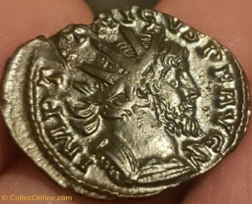 Antoninien Tétricus I Laetitia AUG monnaies antiquite av jc ap autres antiques antoninien tetricus i laetitia aug