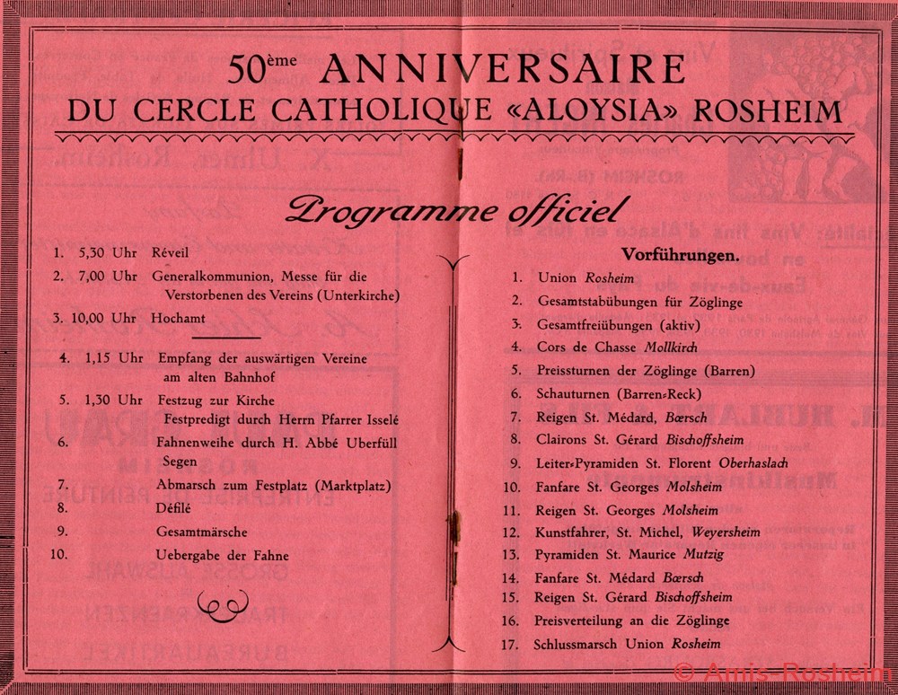 Le 50eme anniversaire en 1936 2 divers le 50eme anniversaire en 1936