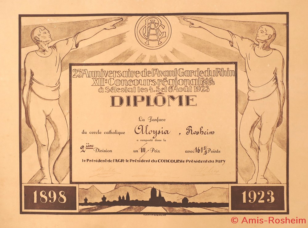 divers le cercle catholique aloysia de 1919 a 1925