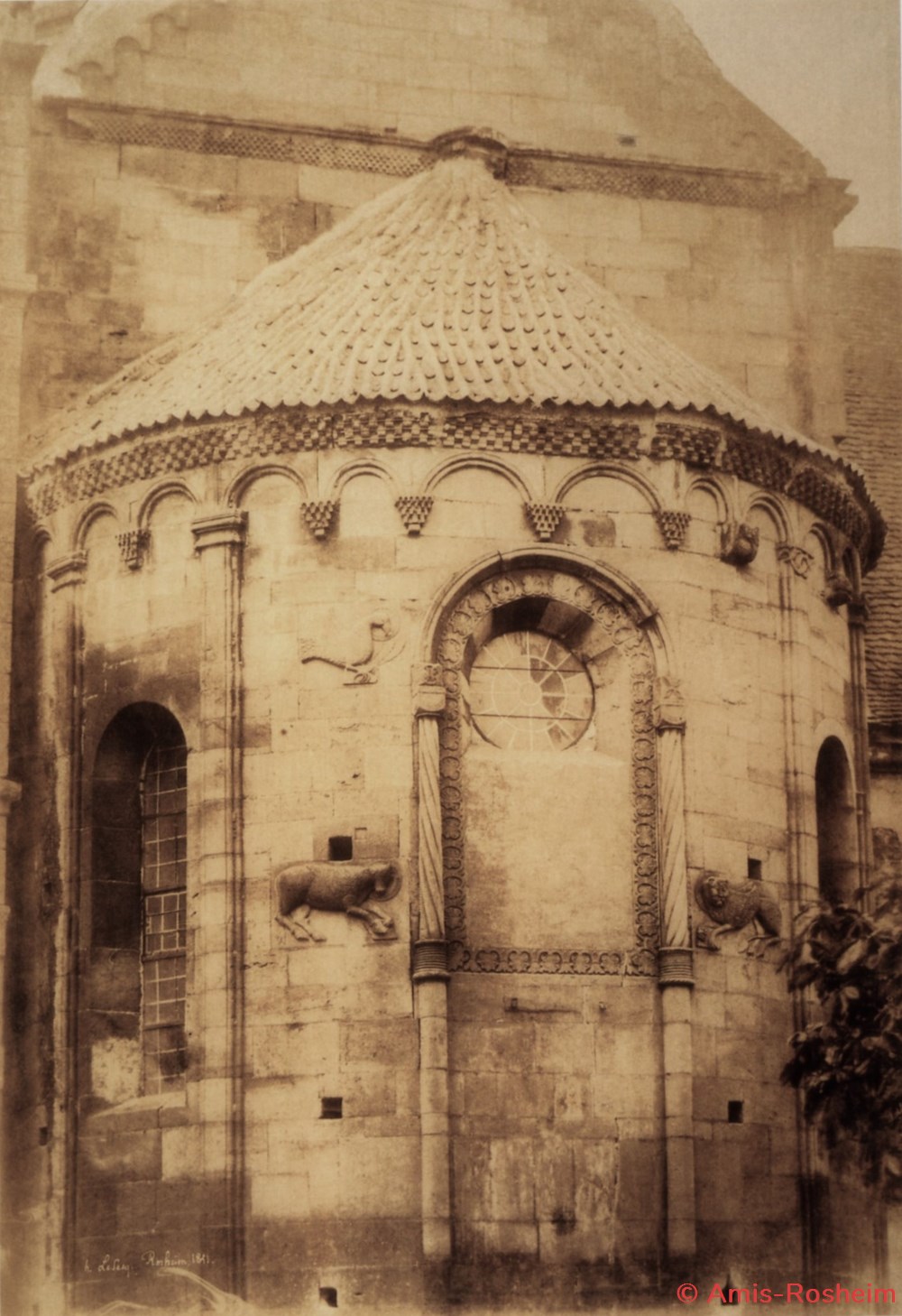 divers eglise saints pierre et paul avant et apres la restauration de 1859
