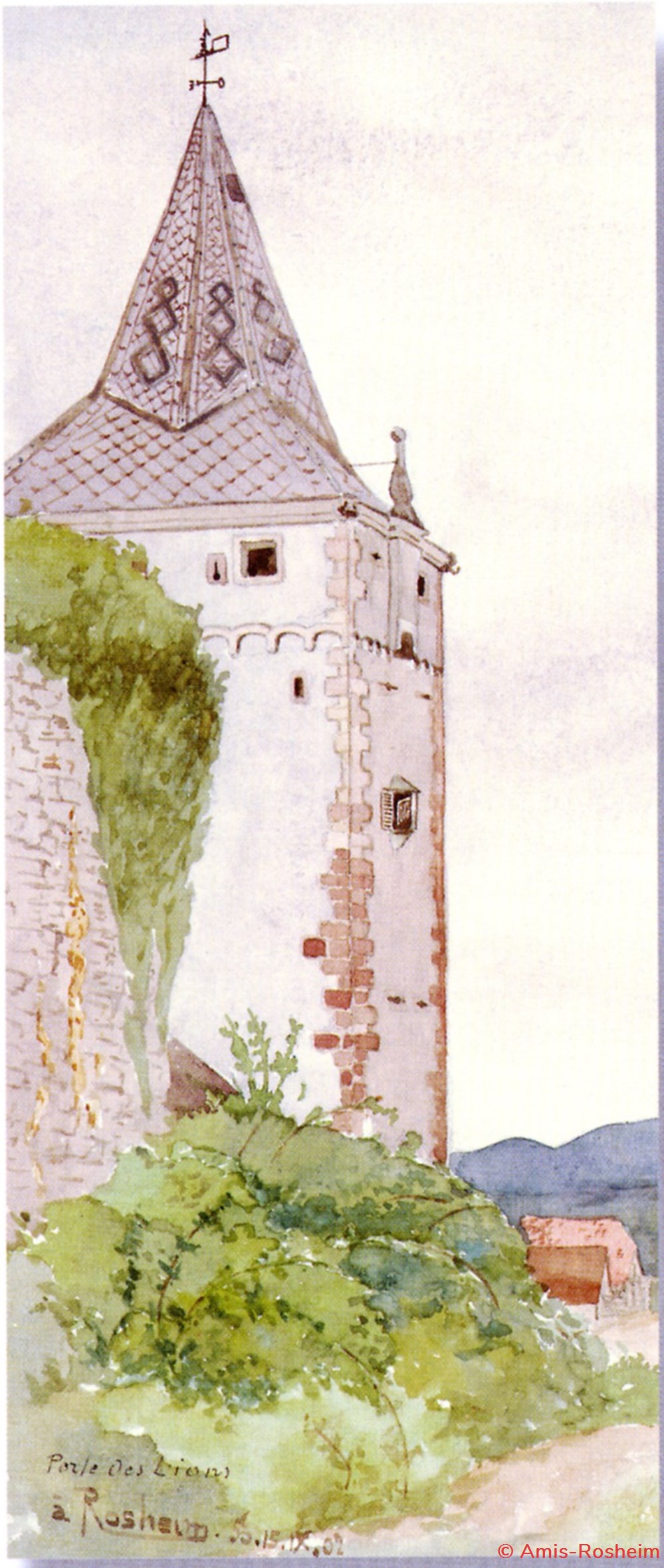 Porte du Lion : autrefois 3 divers porte du lion autrefois