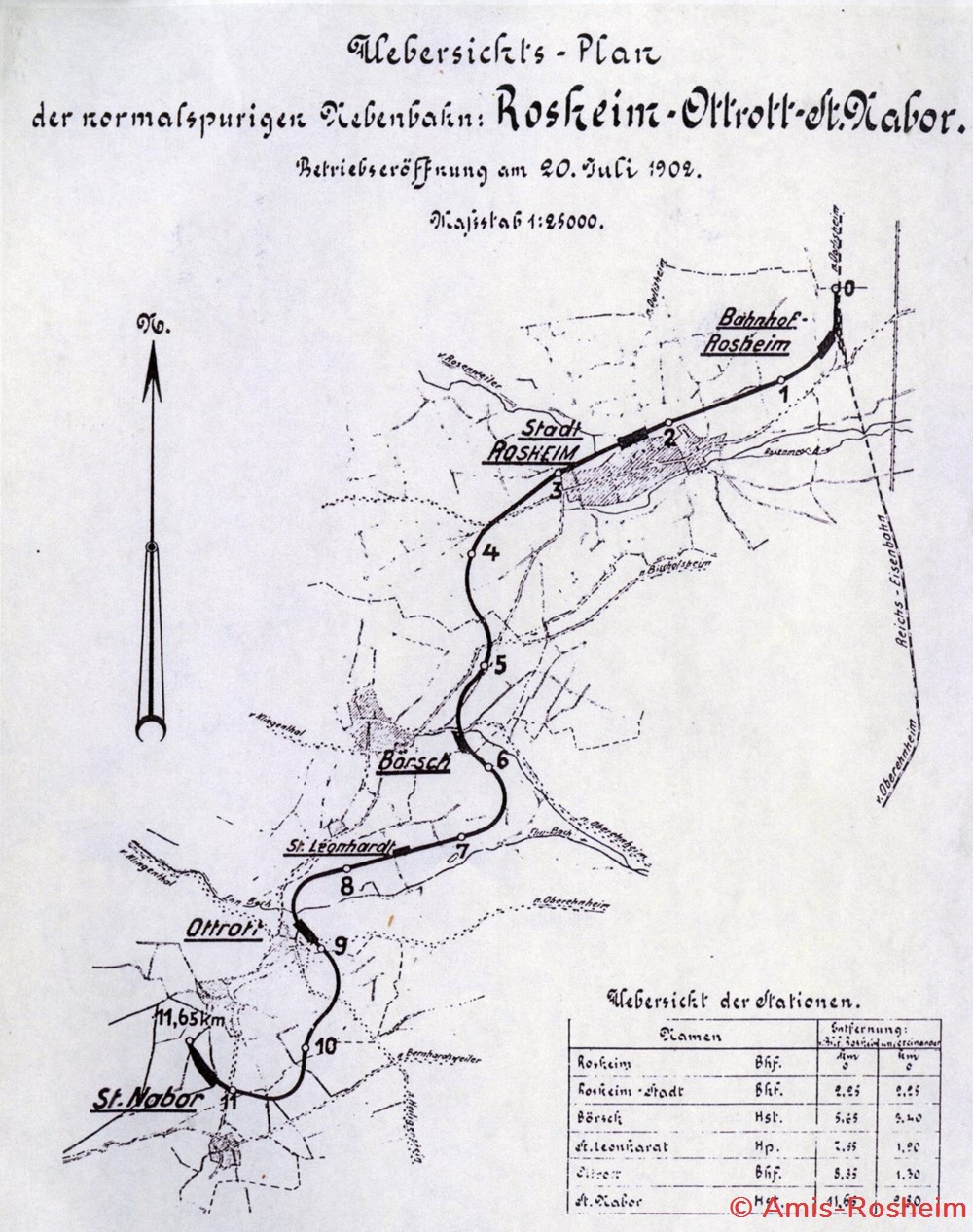 divers ouverture ligne rosheim saint nabor en 1901 1902