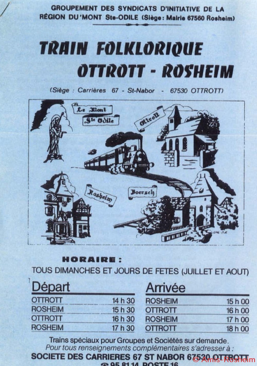 divers le train folklorique rosheim saint nabor 1969 1987