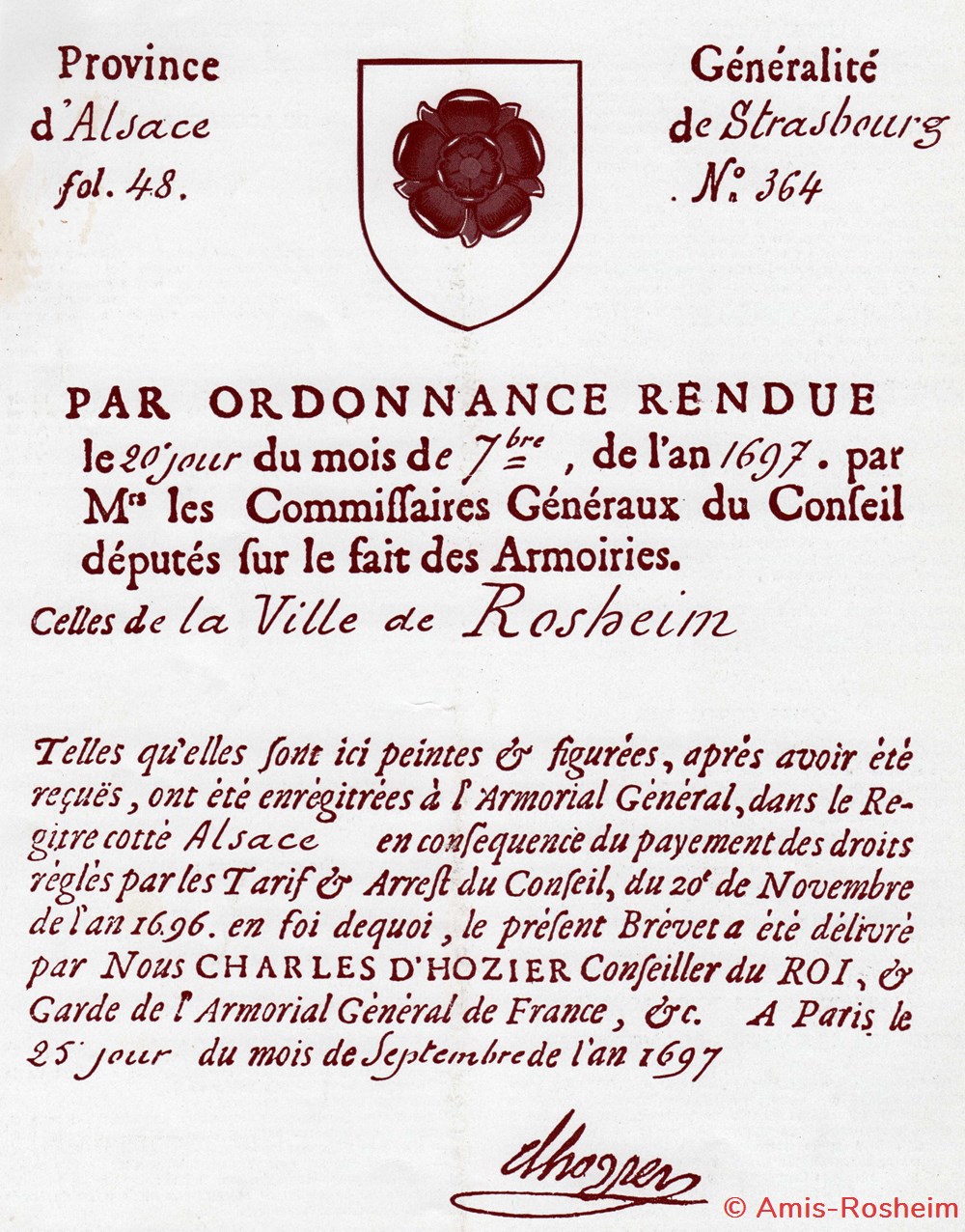 Origine du nom de Rosheim... 6 divers origine du nom de rosheim