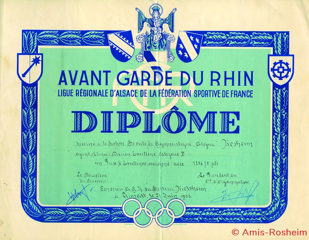 divers le cercle catholique aloysia de 1945 a 1960 les gymnastes et le theatre alsacien