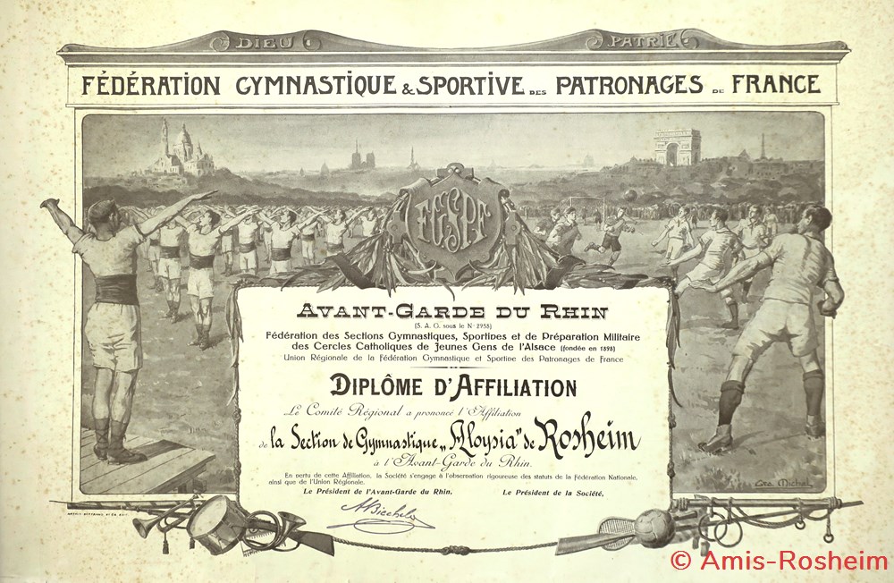 divers le cercle catholique aloysia de 1919 a 1925