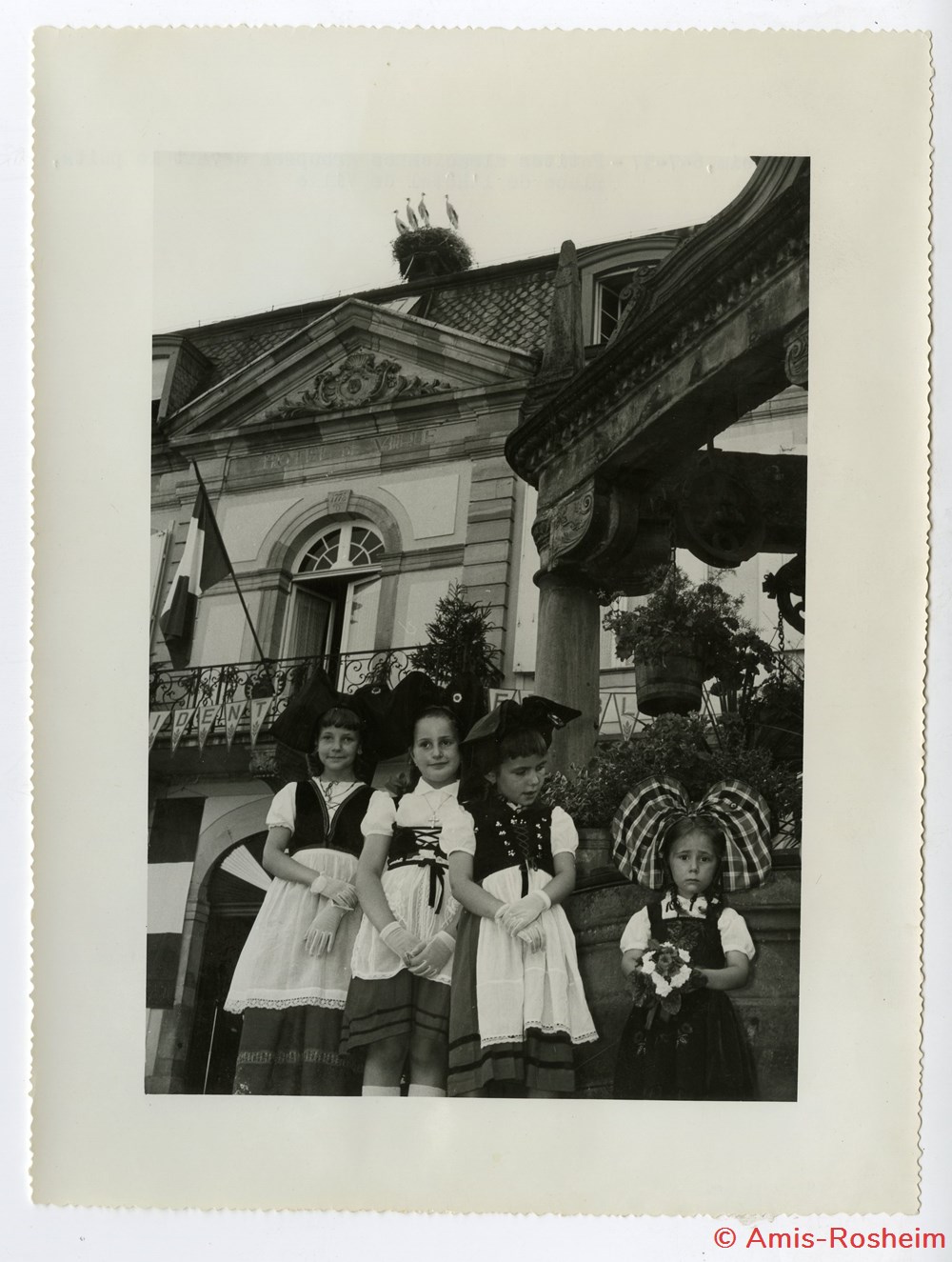 divers visite du president coty a rosheim le 5 juillet 1957