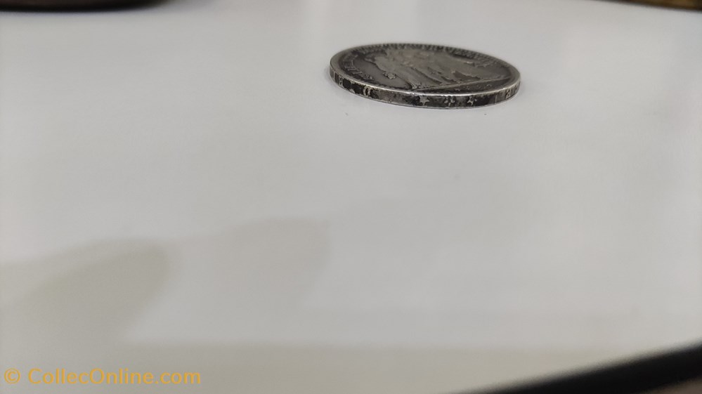 pièces 1849 Hercule argent 25 gr 3 monnaies pieces 1849 hercule argent 25 gr