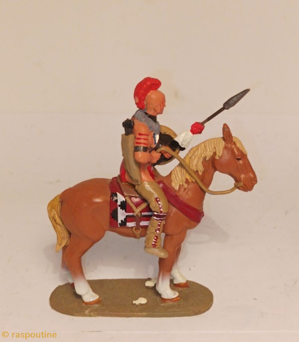 Guerrier Osage 4 figurines historique guerrier osage
