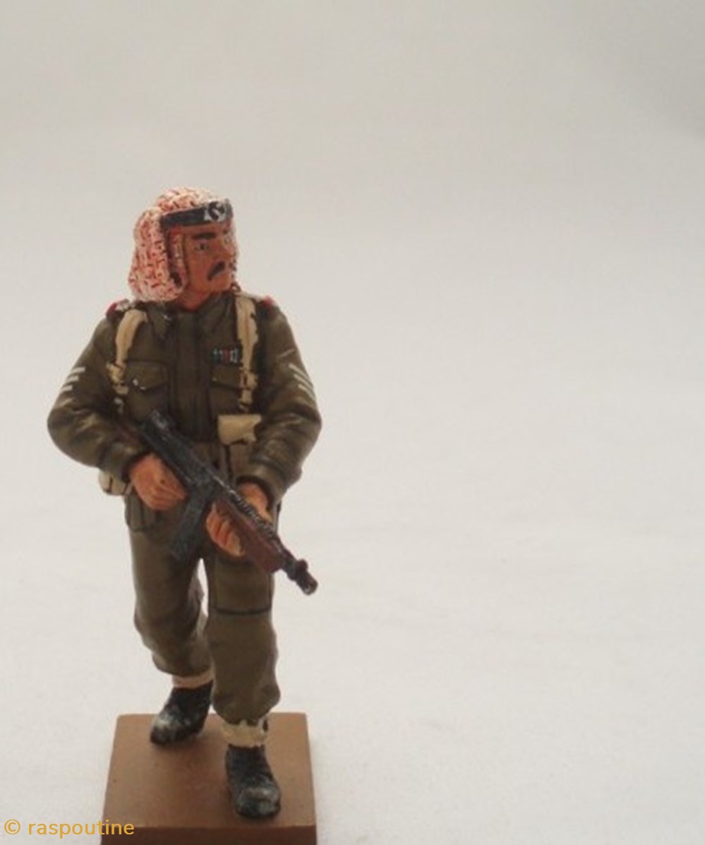 figurines historiques apres guerre sergent legion arabe jordanie 1948