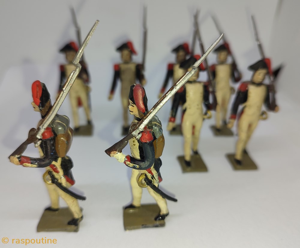 figurines historique epoque napoleonienne fantassin au defile de infanterie campagne egypte 1799