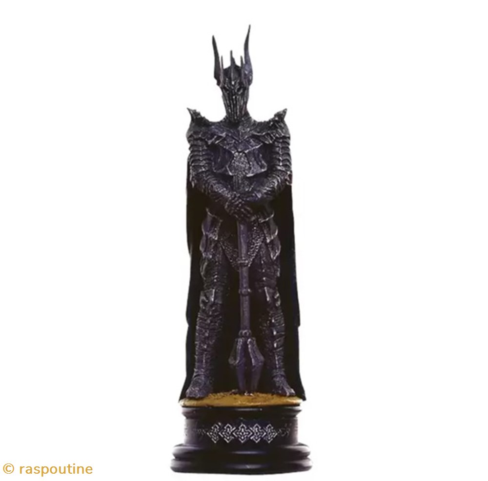 figurines jeux de plateaux seigneur des anneaux sauron roi noir
