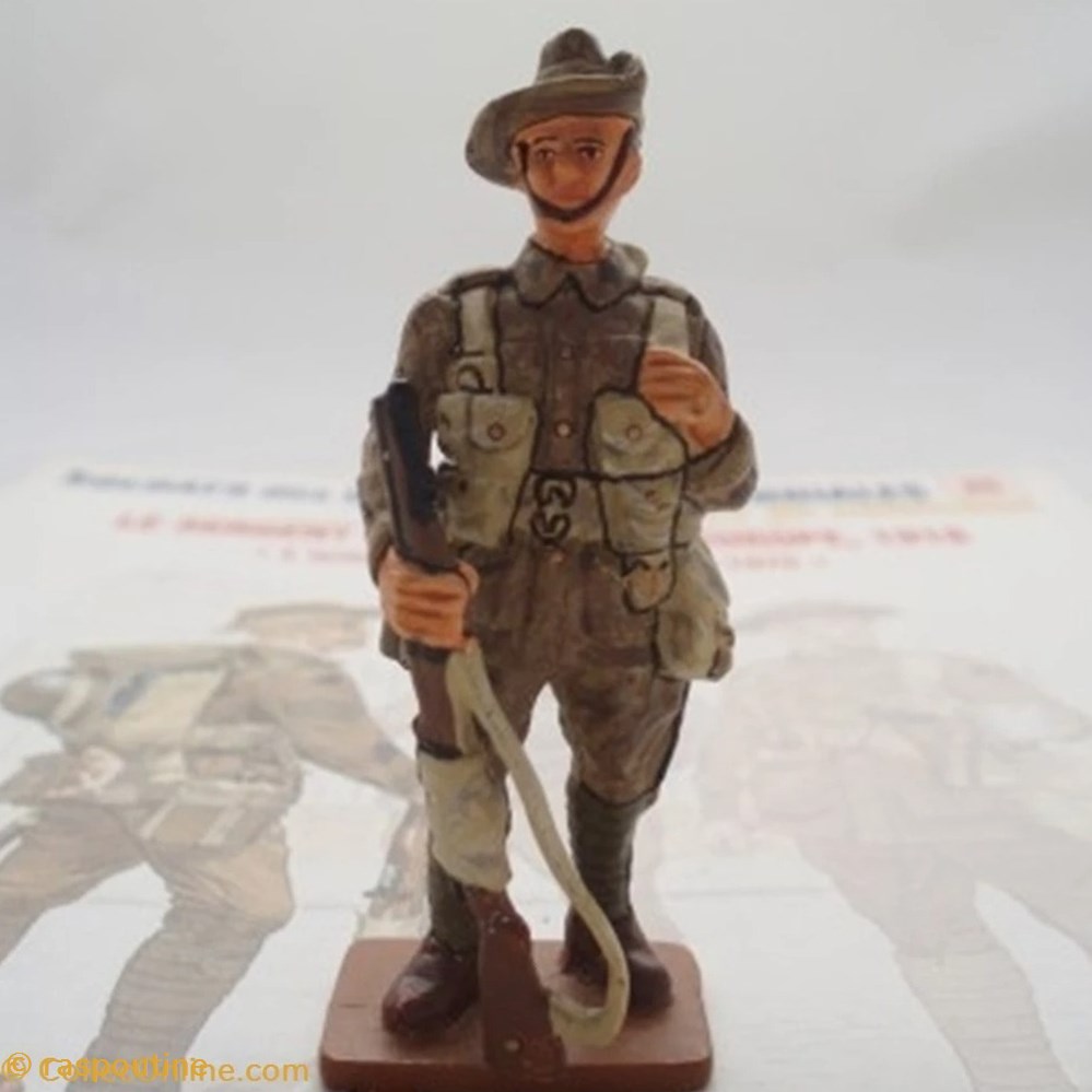 figurines historiques premiere guerre mondiale sergent australien en europe 1918