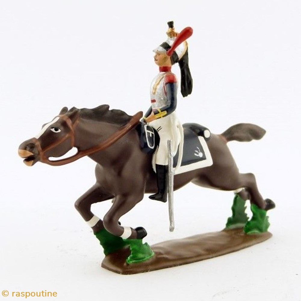 Cuirassier, bras en bas (charge de Friedland) figurines historique epoque napoleonienne cuirassier bras en bas charge de friedland