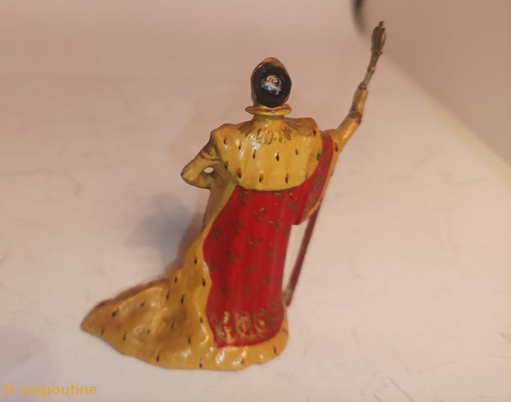 Napoléon au sacre 3 figurines historique napoleon au sacre