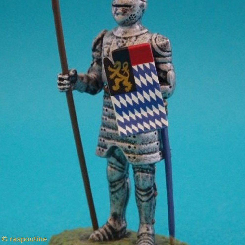 Chevalier allemand, XIV siècle. figurines historique moyen age chevalier allemand xiv siecle