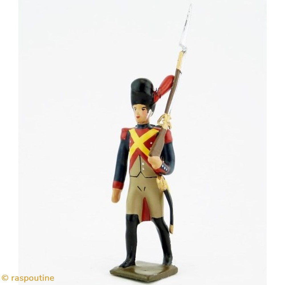 Fantassin des gendarmes d'élite à pied (1804), pantalon ventre de biche figurines historique epoque napoleonienne fantassin des gendarmes elite a pied 1804 pantalon ventre de biche