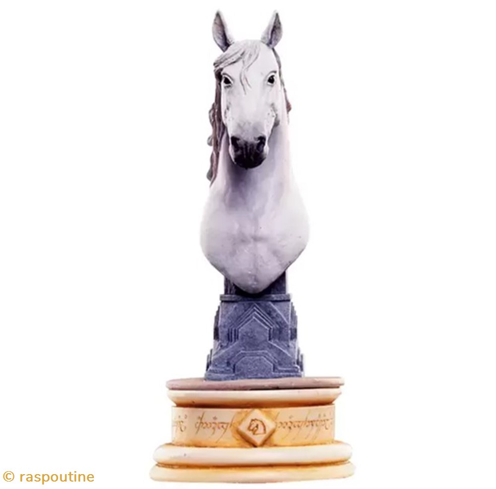 figurines jeux de plateaux seigneur des anneaux shadowfax cavalier blanc