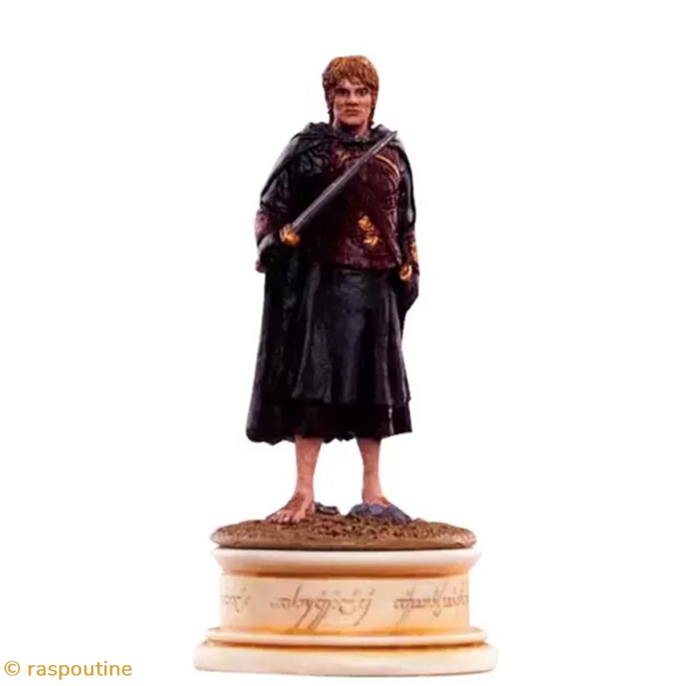 figurines jeux de plateaux seigneur des anneaux merry pion blanc