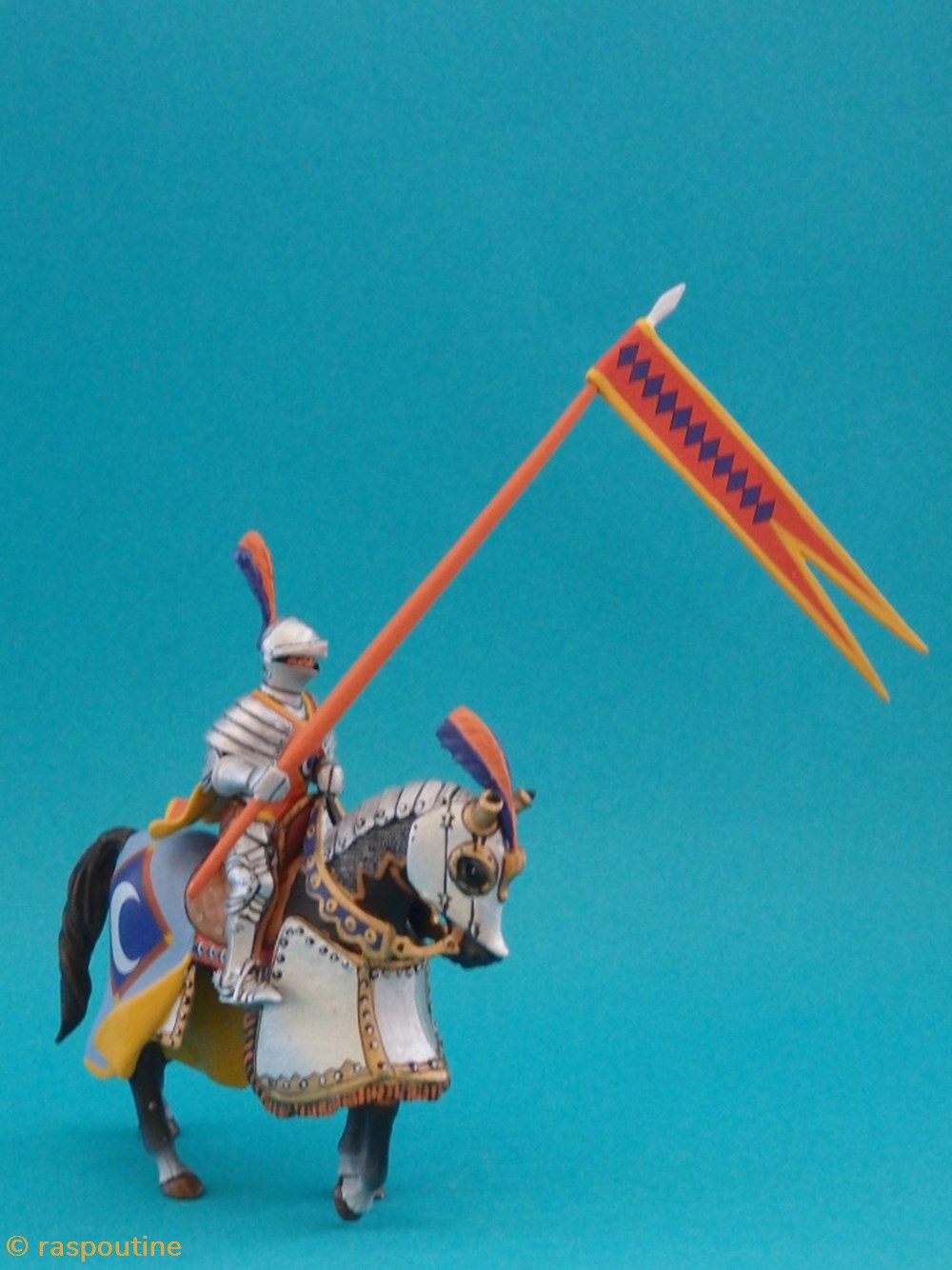 Chevalier de tournoi français, XV siècle figurines historiques moyen age chevalier de tournoi francais xv siecle