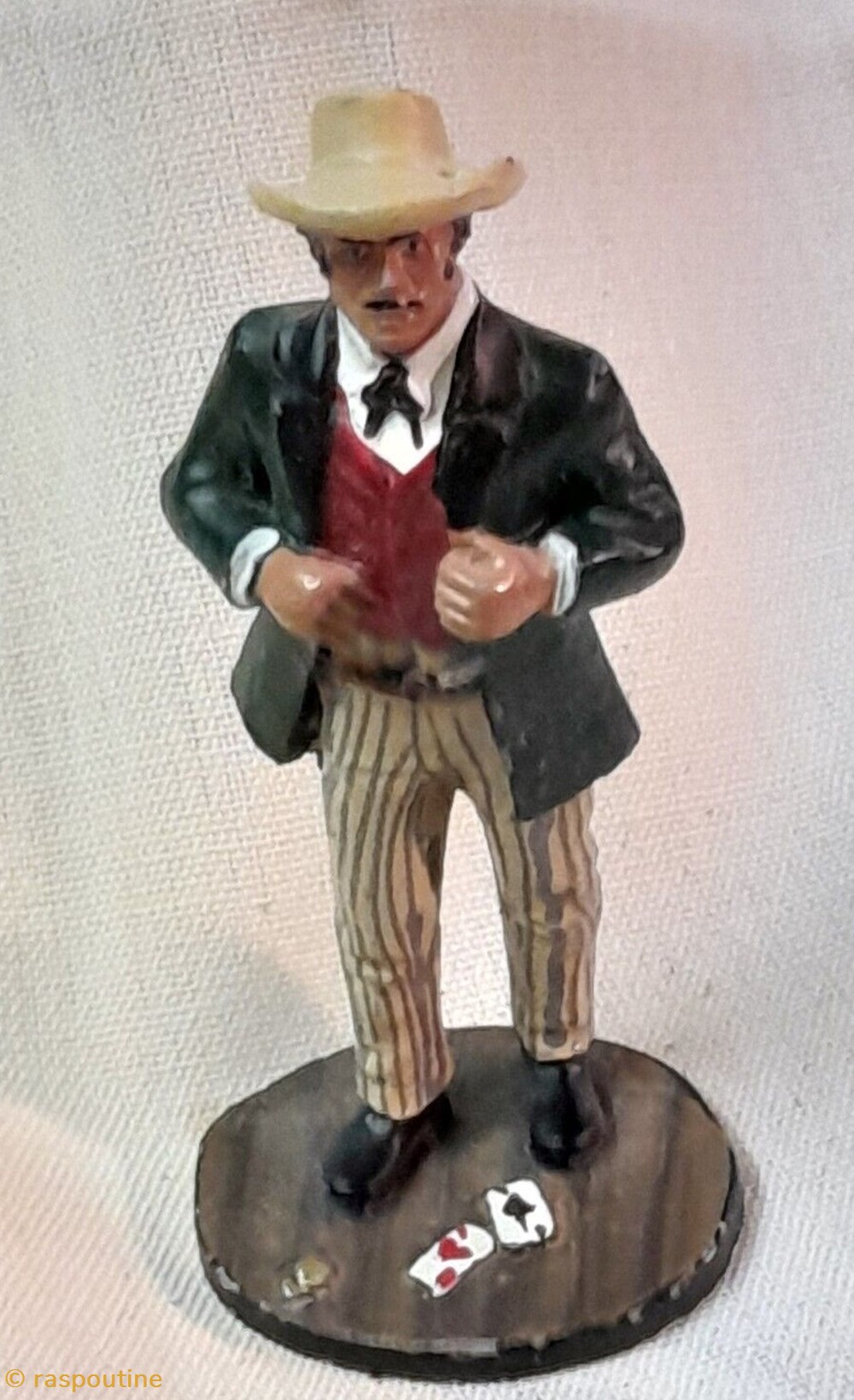 Joueur de cartes figurines historique joueur de cartes