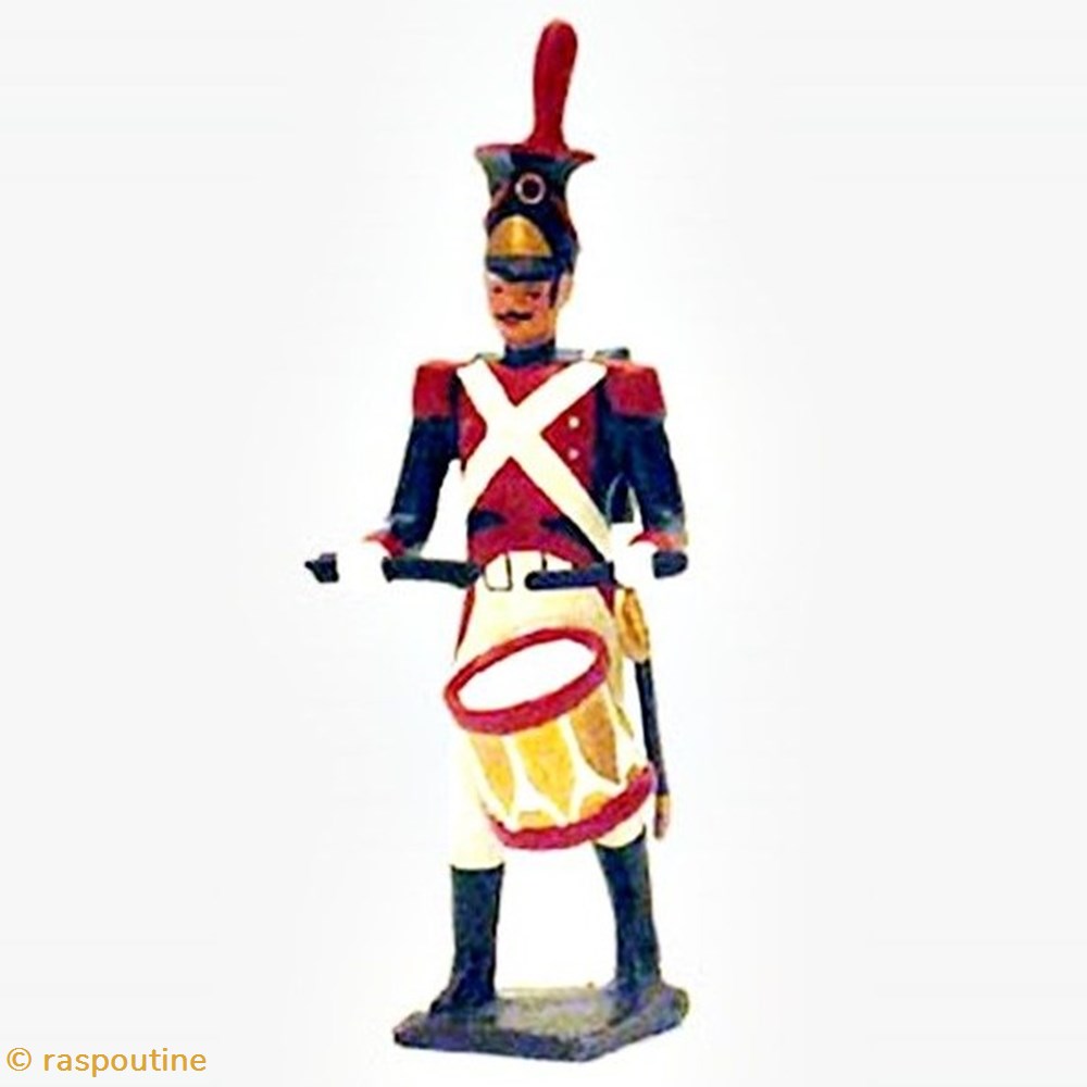 Tambour des grenadiers polonais, légion du nord (1806) figurines historique epoque napoleonienne tambour des grenadiers polonais legion du nord 1806