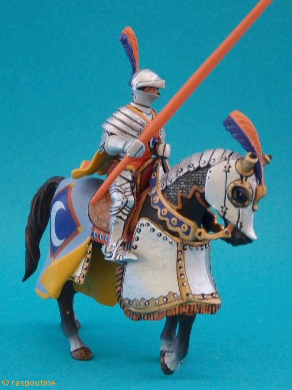 Chevalier de tournoi français, XV siècle figurines historiques moyen age chevalier de tournoi francais xv siecle