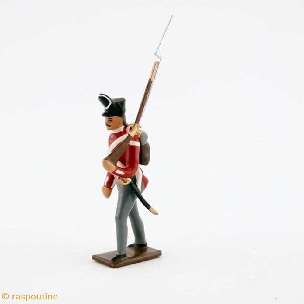 Fantassin du 32nd (cornwall) regiment of foot (1812) figurines historique epoque napoleonienne fantassin du 32nd cornwall regiment of foot 1812