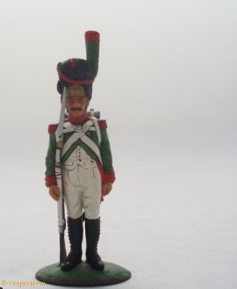 Grenadier Garde Royale Italie 1806 figurines historiques epoque napoleonienne grenadier garde royale italie 1806