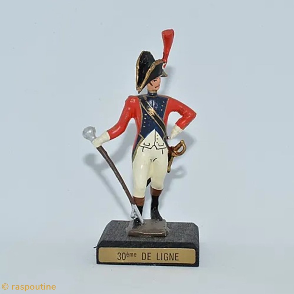 figurines historique epoque napoleonienne tambour major du 30eme de ligne