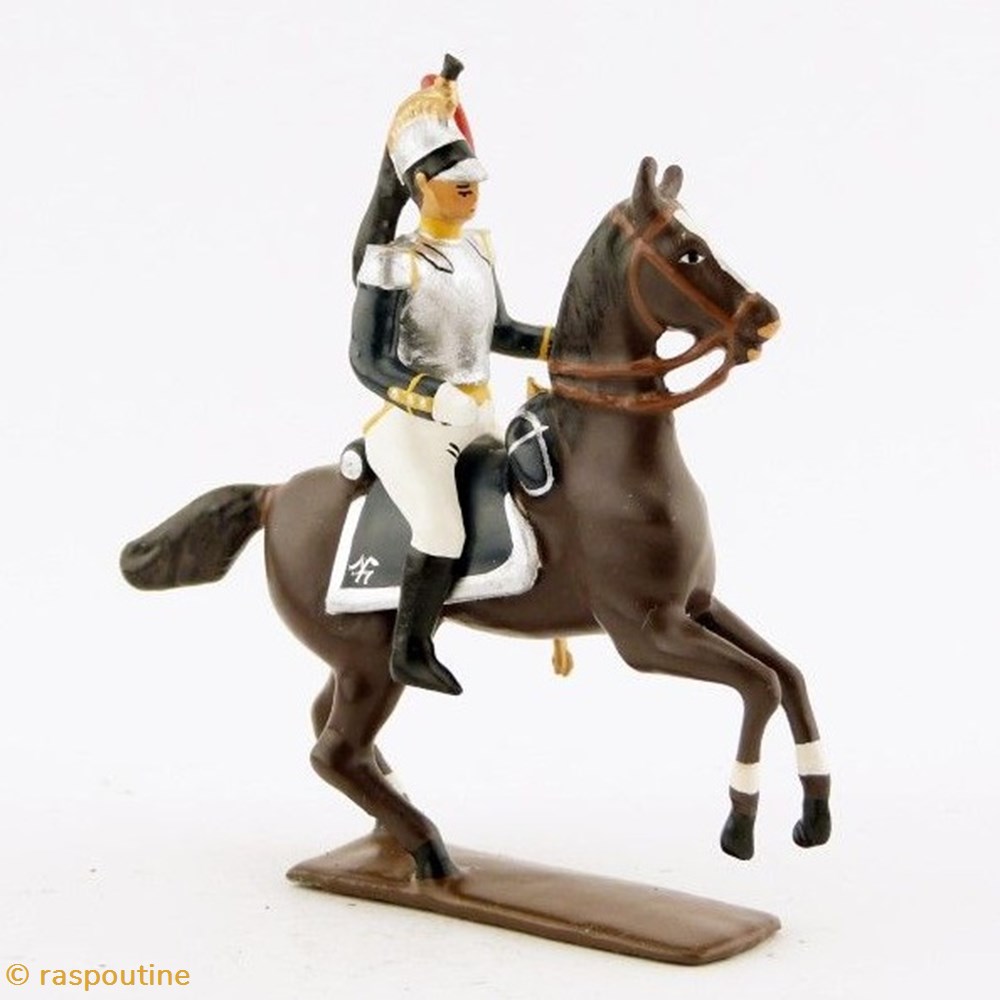 Officier des cuirassiers à cheval (1809) figurines historique epoque napoleonienne officier des cuirassiers a cheval 1809