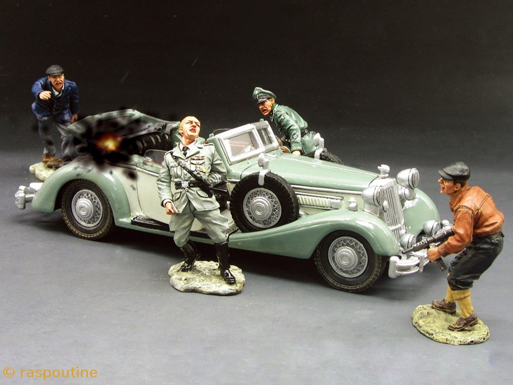 "The Assassination of Heydrich" figurines historique seconde guerre mondiale the assassination of heydrich