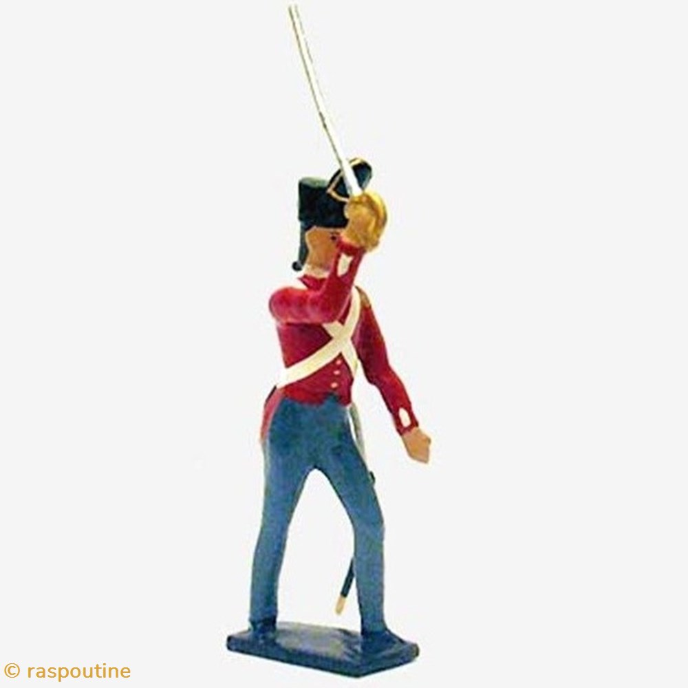 figurines historique epoque napoleonienne officier du 32nd cornwall regiment a assaut 1812