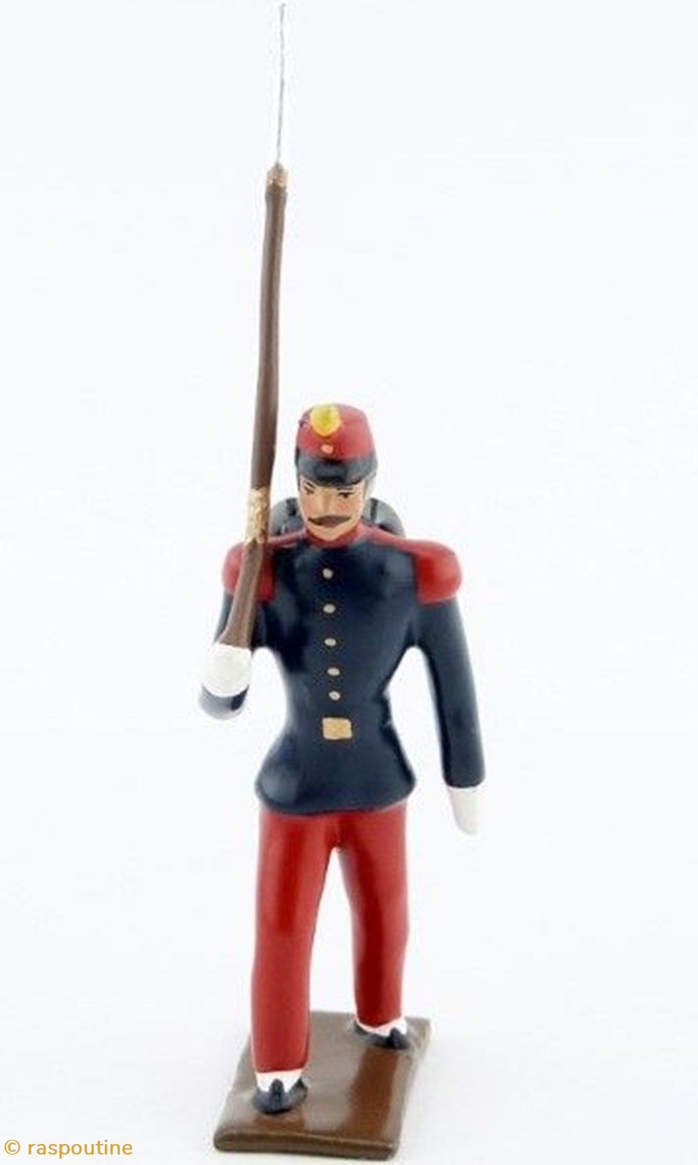 figurines historique fantassin de infanterie de ligne en tunique pantalon garance au pas 1875 1886