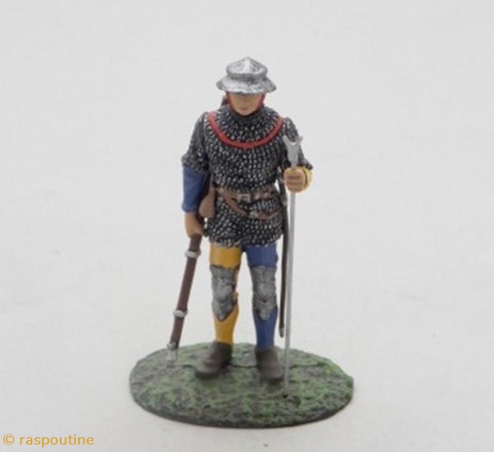 Arquebusier XVe siècle figurines historique moyen age arquebusier xve siecle