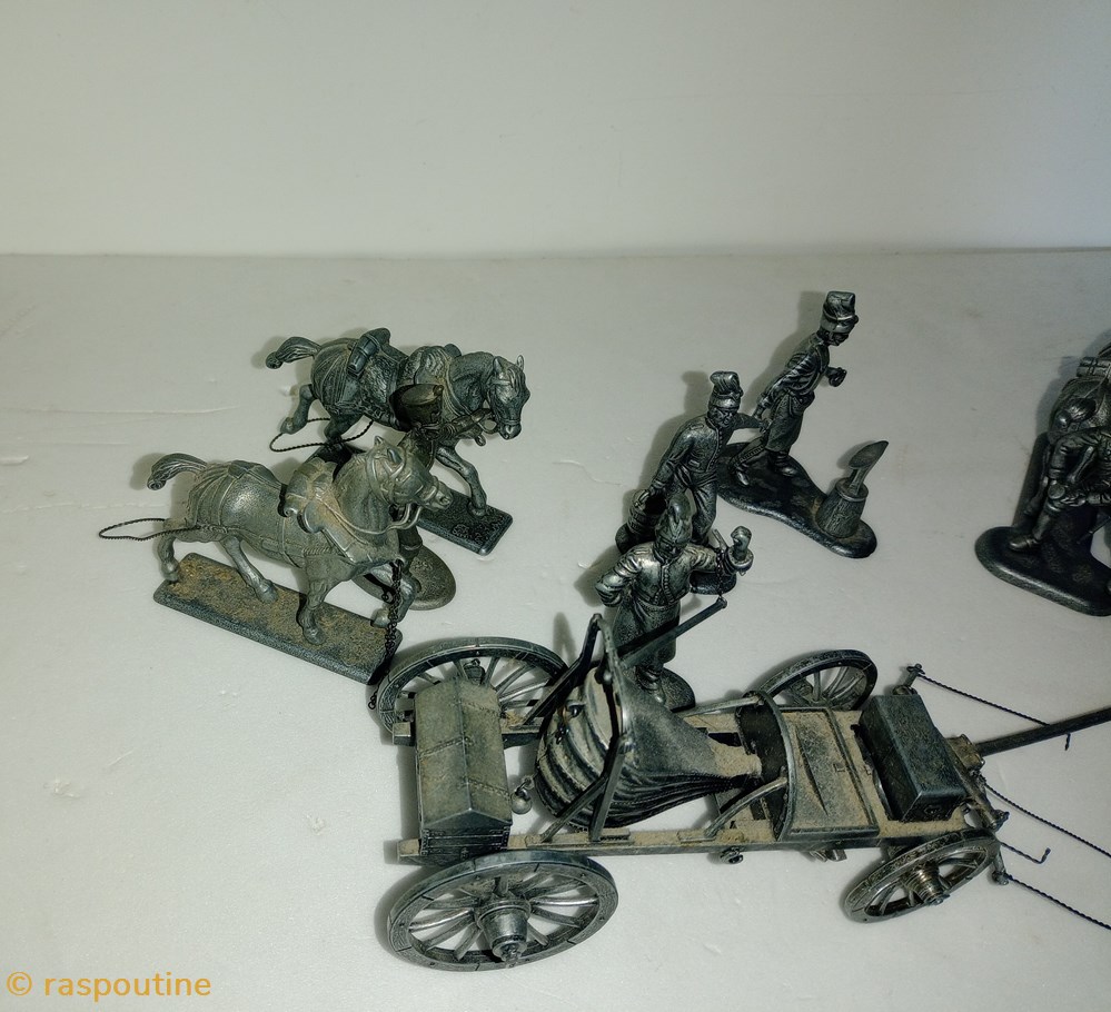 La forge de campagne Austerlitz 1805 3 figurines historique epoque napoleonienne la forge de campagne austerlitz 1805