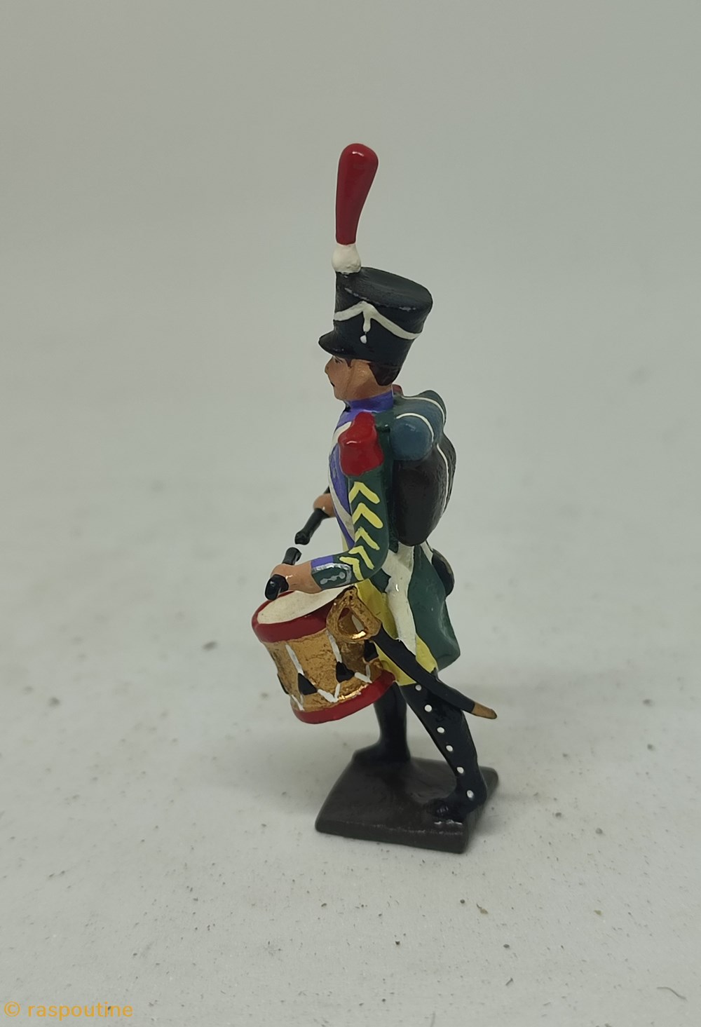 Tambour de la garde à pied d'Amsterdam 2 figurines historique epoque napoleonienne tambour de la garde a pied amsterdam