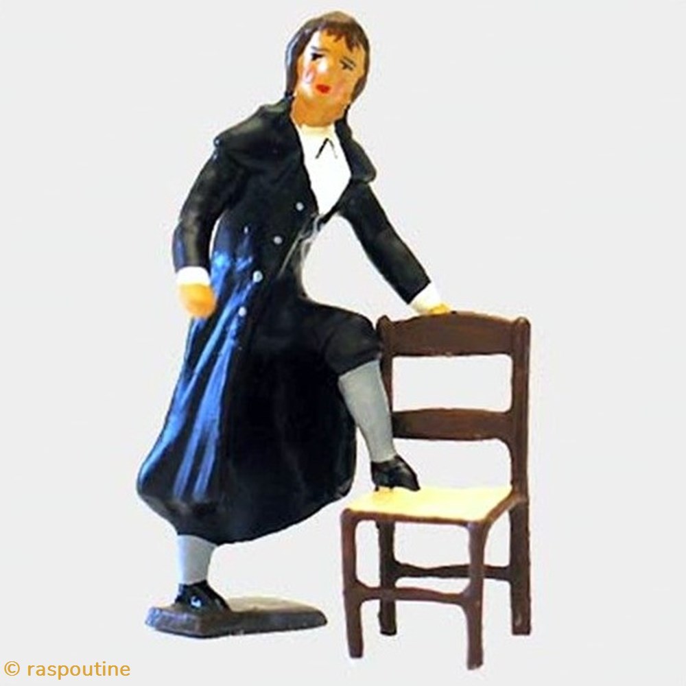 Camille Desmoulins, le pied sur une chaise figurines historique revolution francaise camille desmoulins le pied sur une chaise