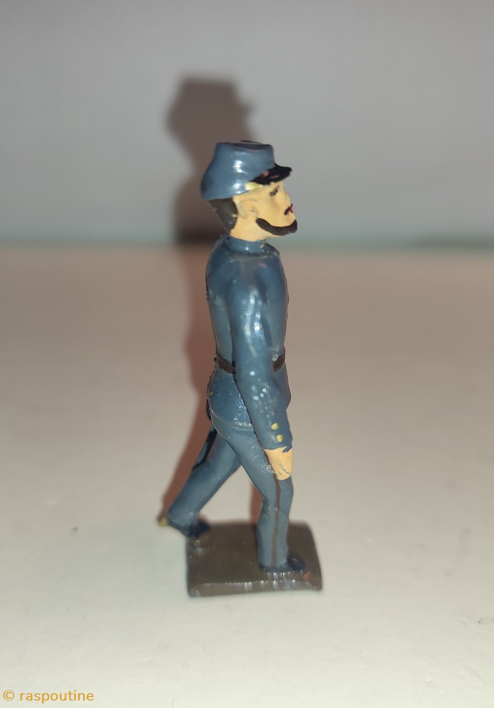 Soldat sudiste au pas 4 figurines historique guerre civile americaine soldat sudiste au pas