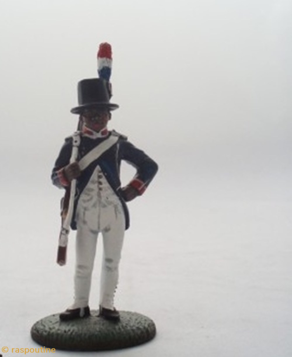 Fusilier Garde Nationale Martinique 1802-1809 figurines historiques epoque napoleonienne fusilier garde nationale martinique 1802 1809