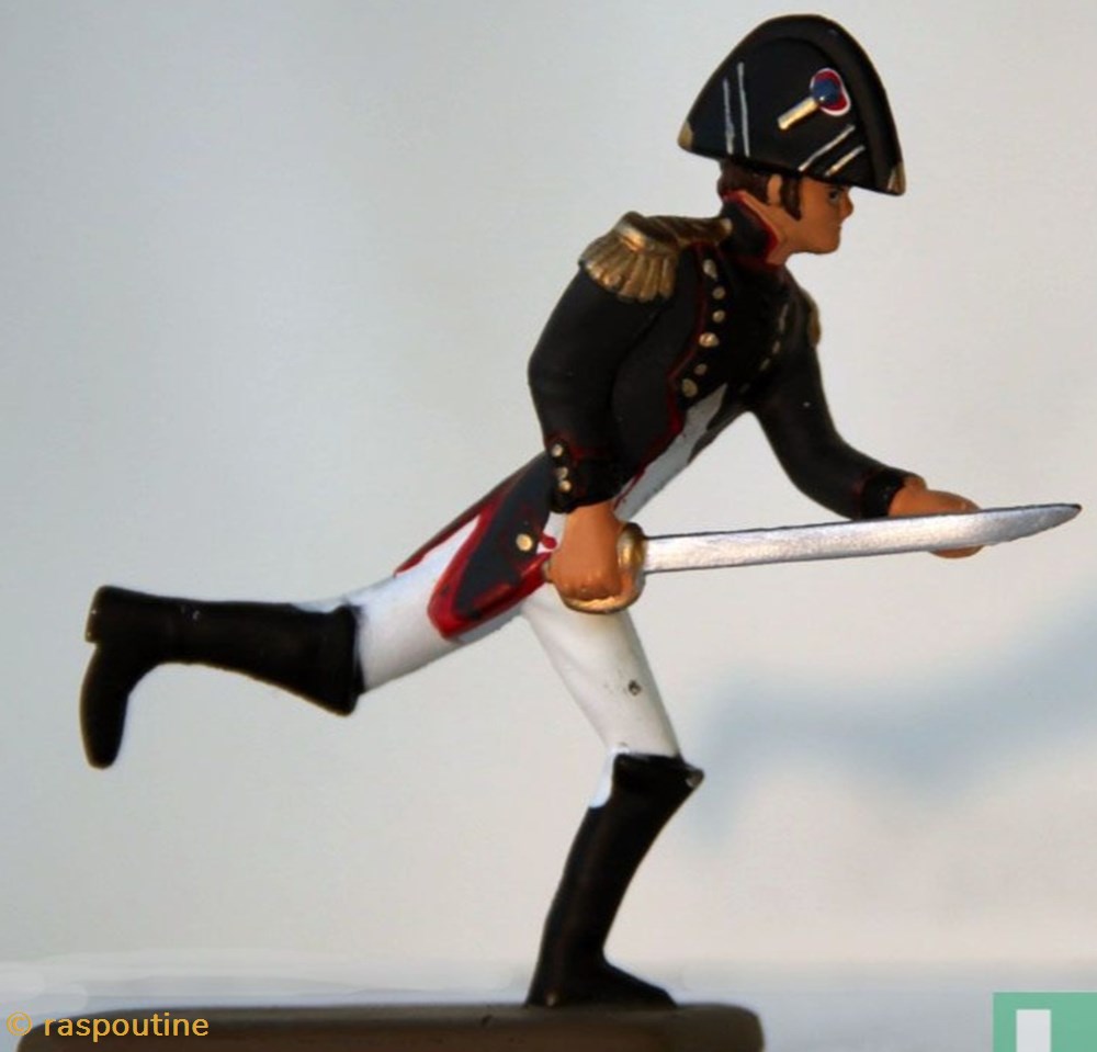 figurines historique epoque napoleonienne officier de genie