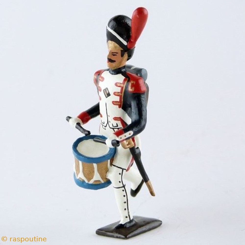Tambour des grenadiers de la garde à l'assaut figurines historique epoque napoleonienne tambour des grenadiers de la garde a assaut