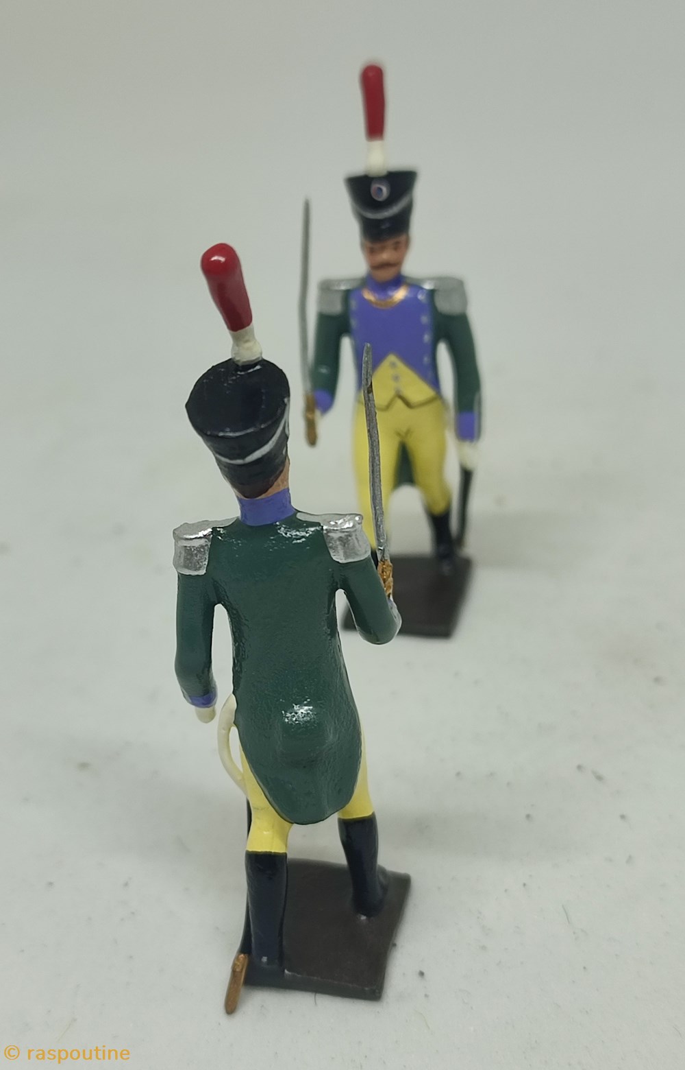 Officier de la garde à pied d'Amsterdam 3 figurines historique epoque napoleonienne officier de la garde a pied amsterdam