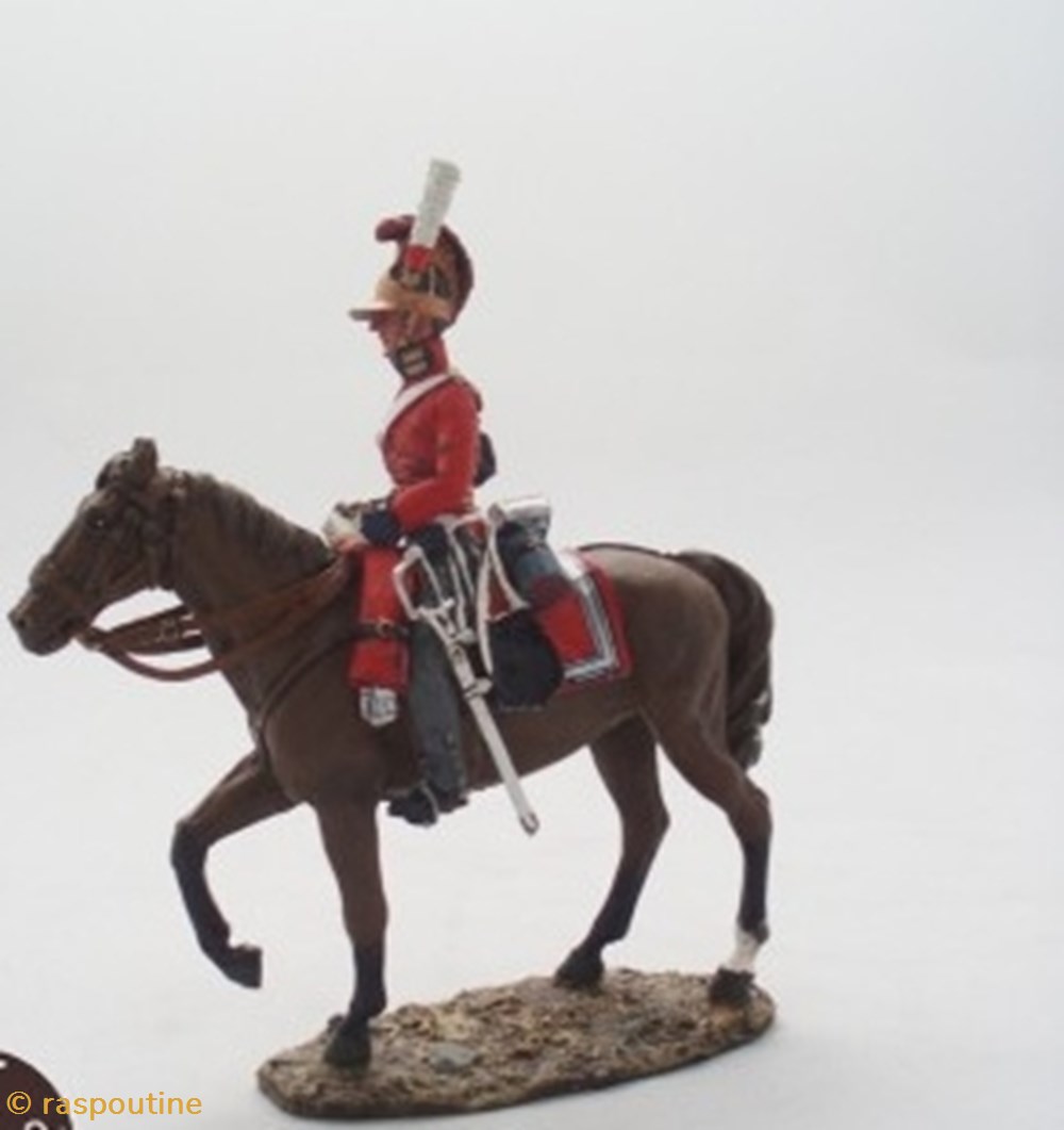 Officier 1er Garde Légère G.-B. 1815 figurines historiques epoque napoleonienne officier 1er garde legere g b 1815