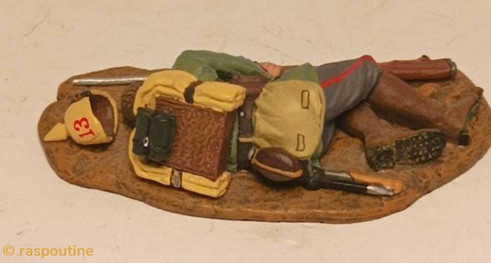 figurines historique premiere guerre mondiale blesse allemand 1914