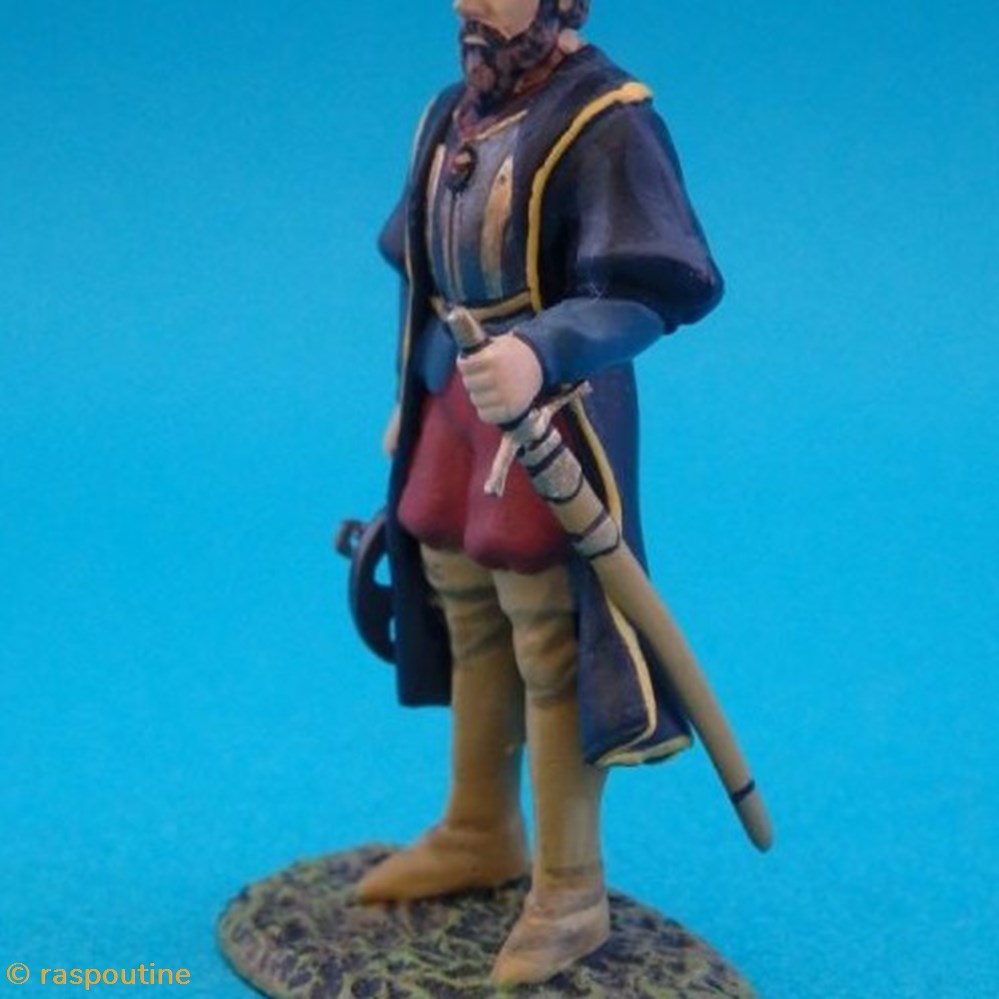 Navigateur XVe siècle 3 figurines historique moyen age navigateur xve siecle