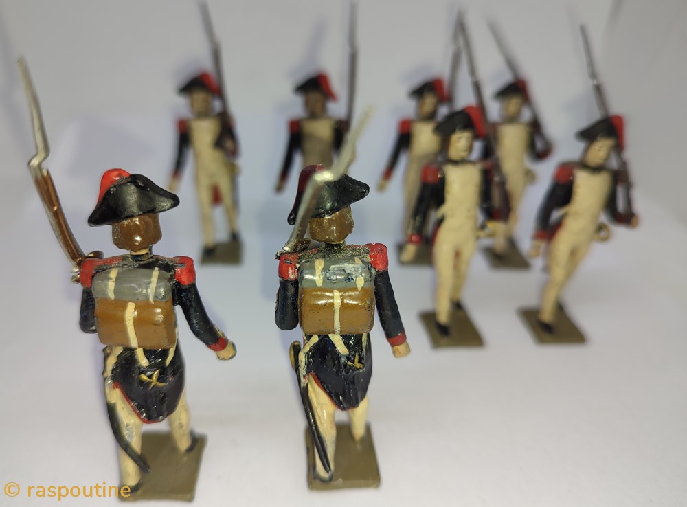 figurines historique epoque napoleonienne fantassin au defile de infanterie campagne egypte 1799