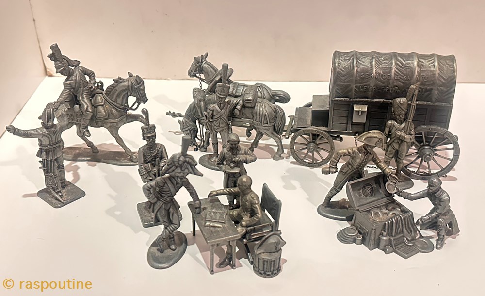 Préparatif d'attaque Austerlitz 1805 figurines historique epoque napoleonienne preparatif attaque austerlitz 1805