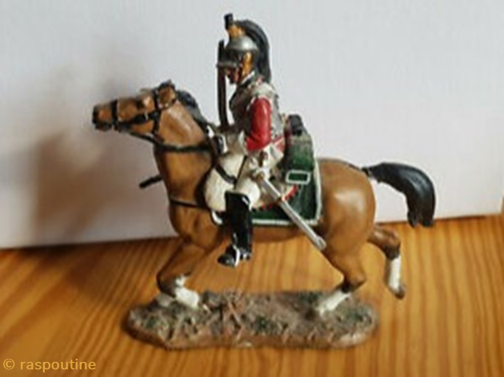 Homme de troupe Cuirassiers Espagnols 1810-1811 figurines historiques epoque napoleonienne homme de troupe cuirassiers espagnols 1810 1811