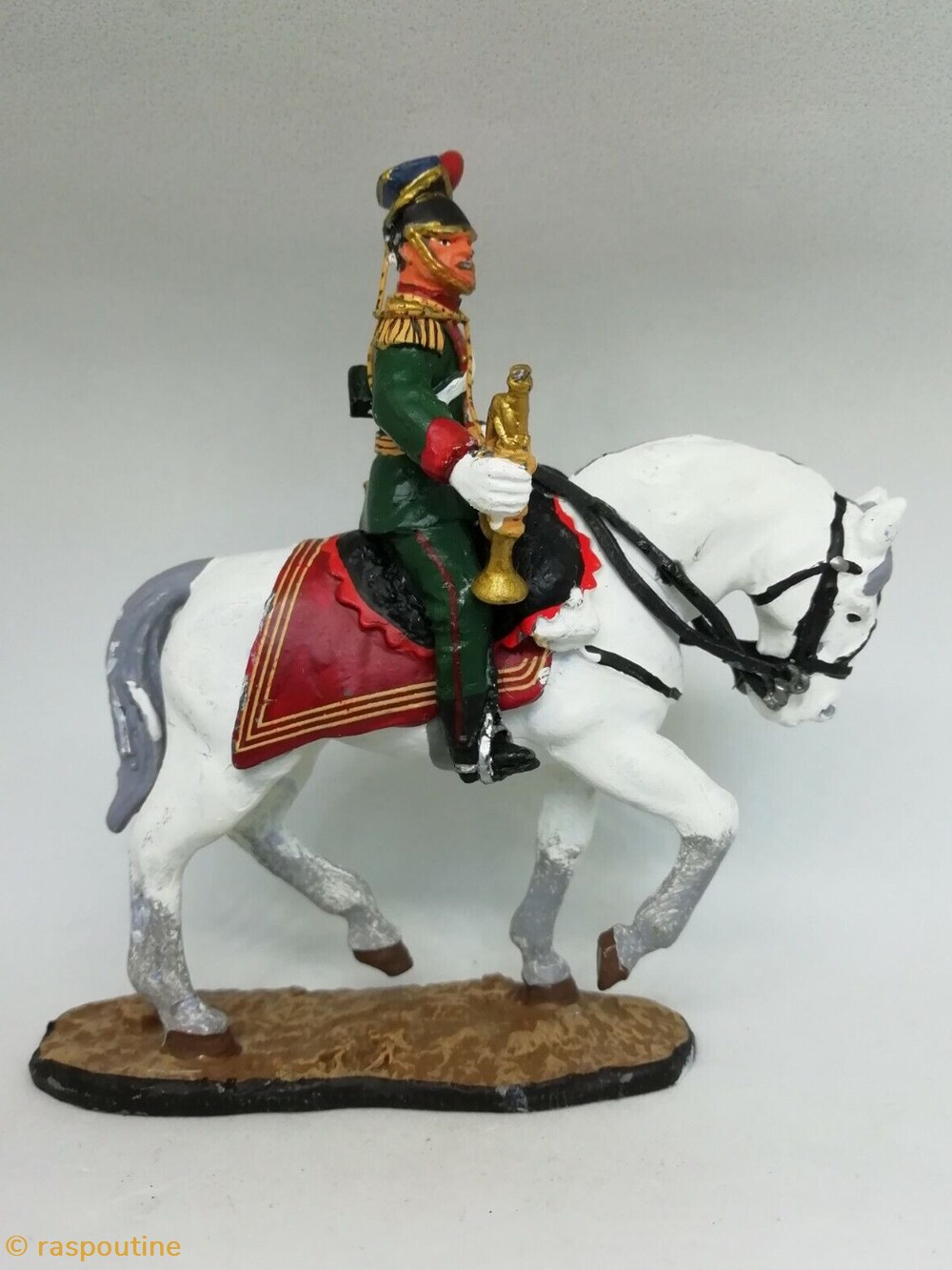 Trompette 7e Uhlans cavalerie autrichienne 1855 figurines historique trompette 7e uhlans cavalerie autrichienne 1855